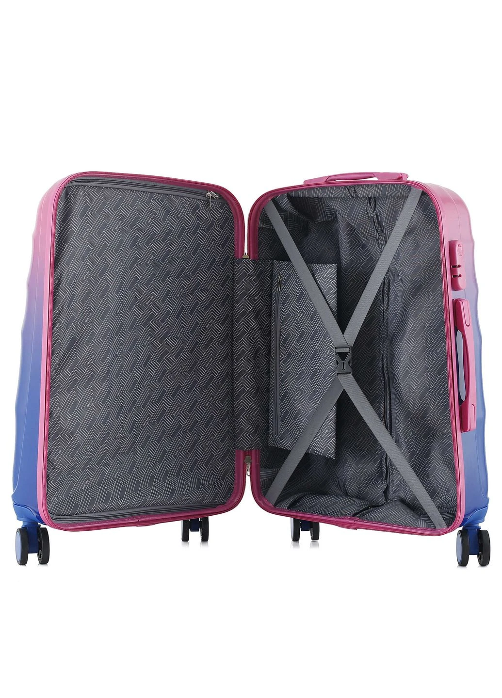 Чемодан 20 дюймов (S) Rose/Blue Gradient (T5650-1) Semi Line (391814966)
