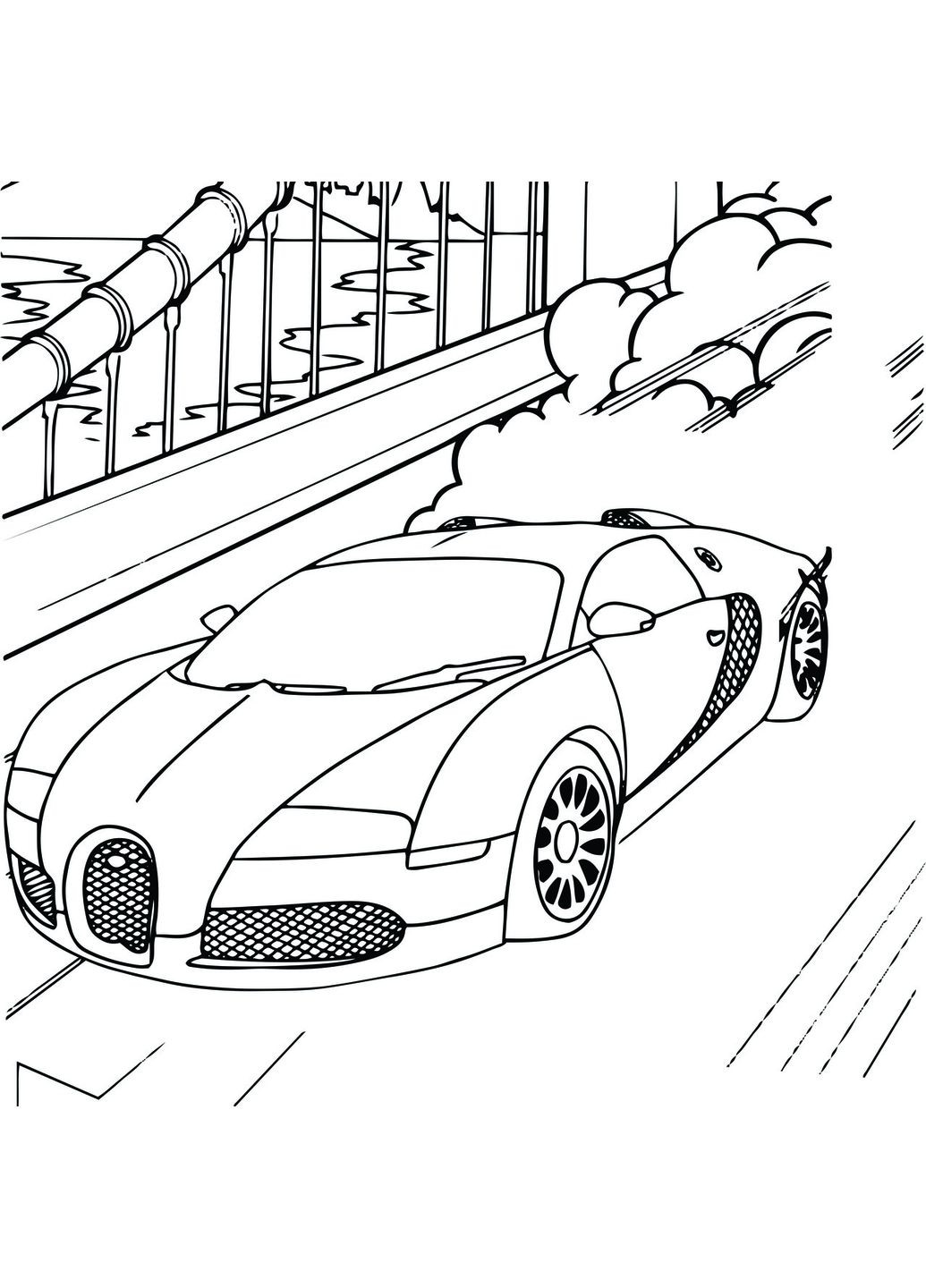 Набір для розпису по контурах Спорткар 25x25 см (КА-085) Riviera Blanca (303930281)