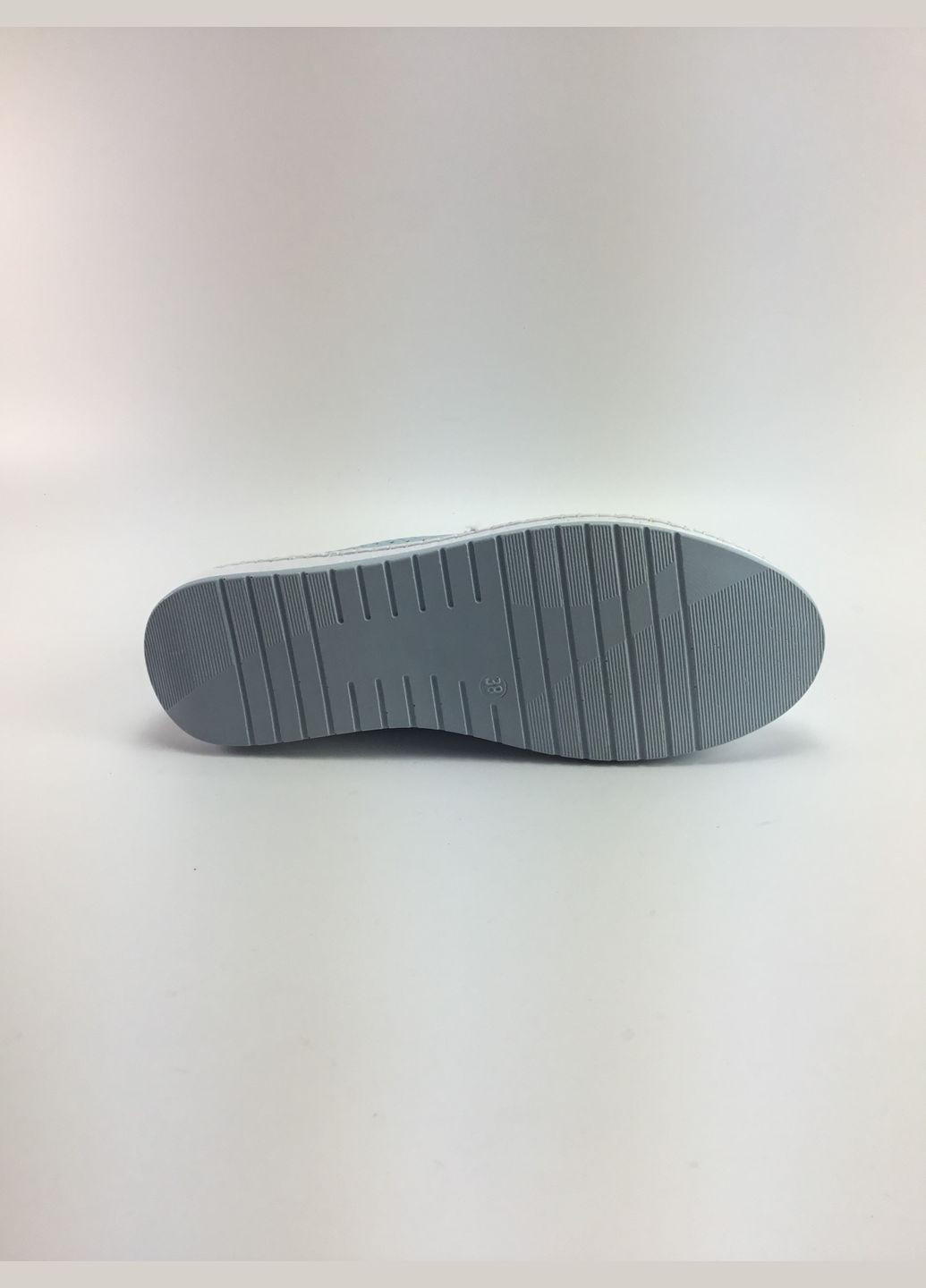 Голубые женские перфорированные мокасины Anna Lucci с перфорацией