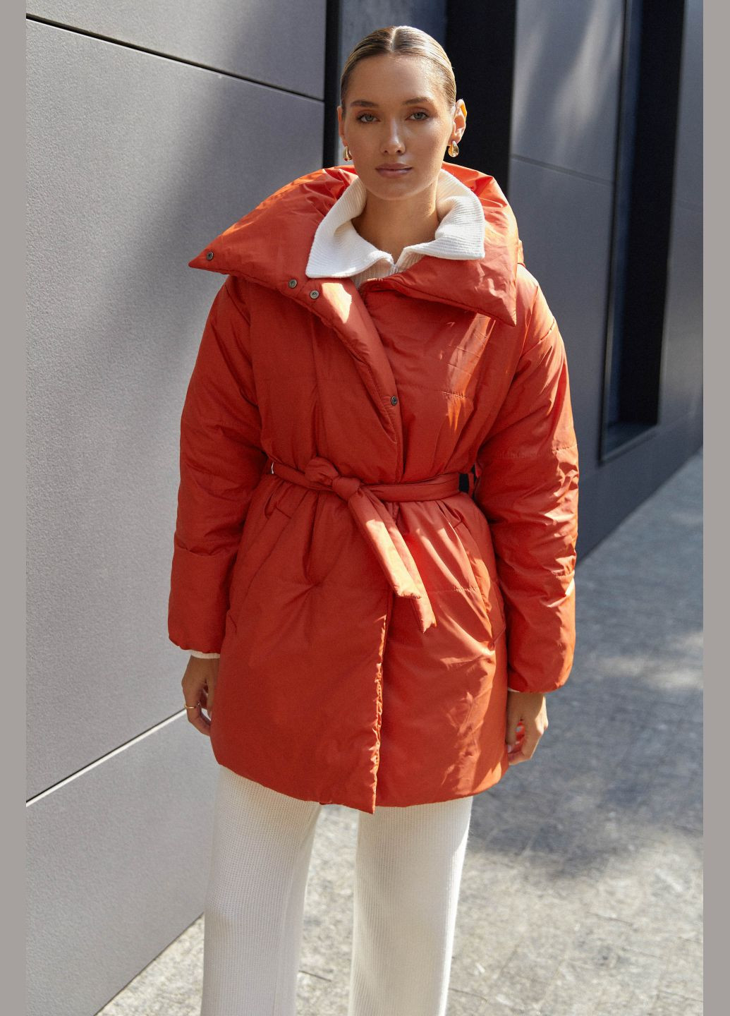 Терракотовая зимняя куртка ST-Seventeen