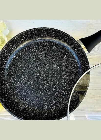 Сковорода UN-5143 20 см с крышкой с антипригарным гранитным покрытием, для всех видов плит Unique (364664779)