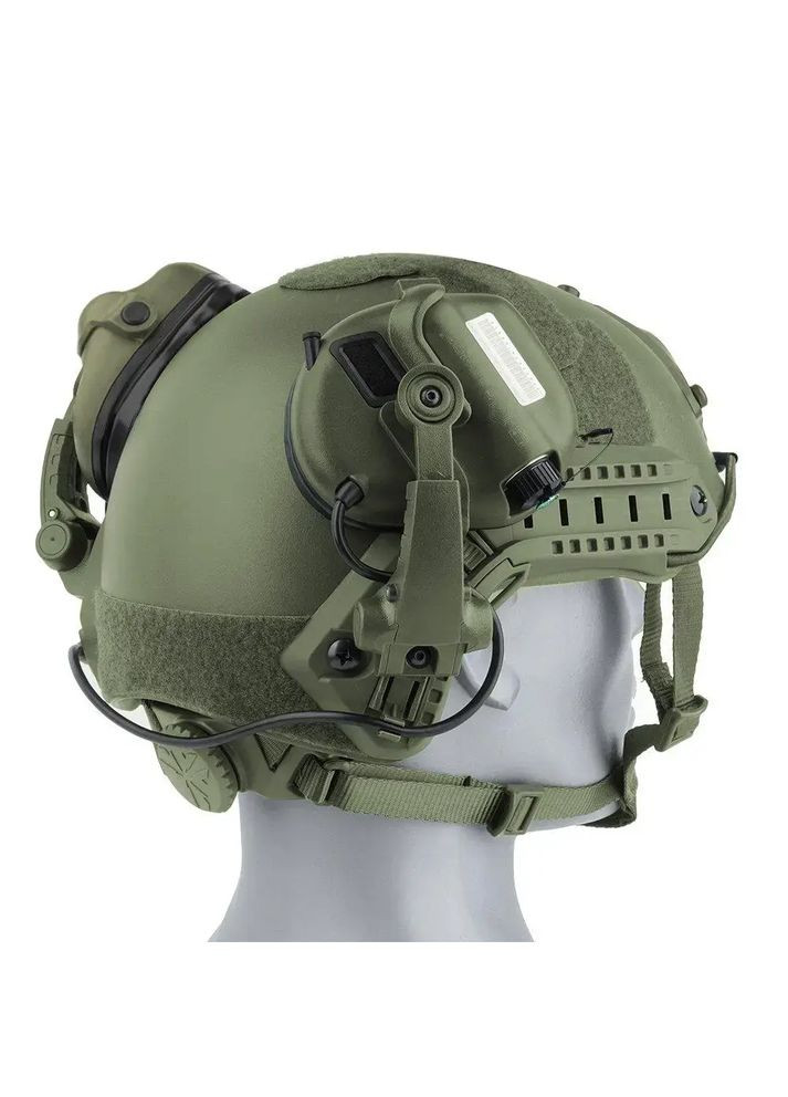 Тактические наушники M32H ОЛИВА с креплениями под каску "ЧЕБУРАШКА" (00000002240) Earmor (356486582)