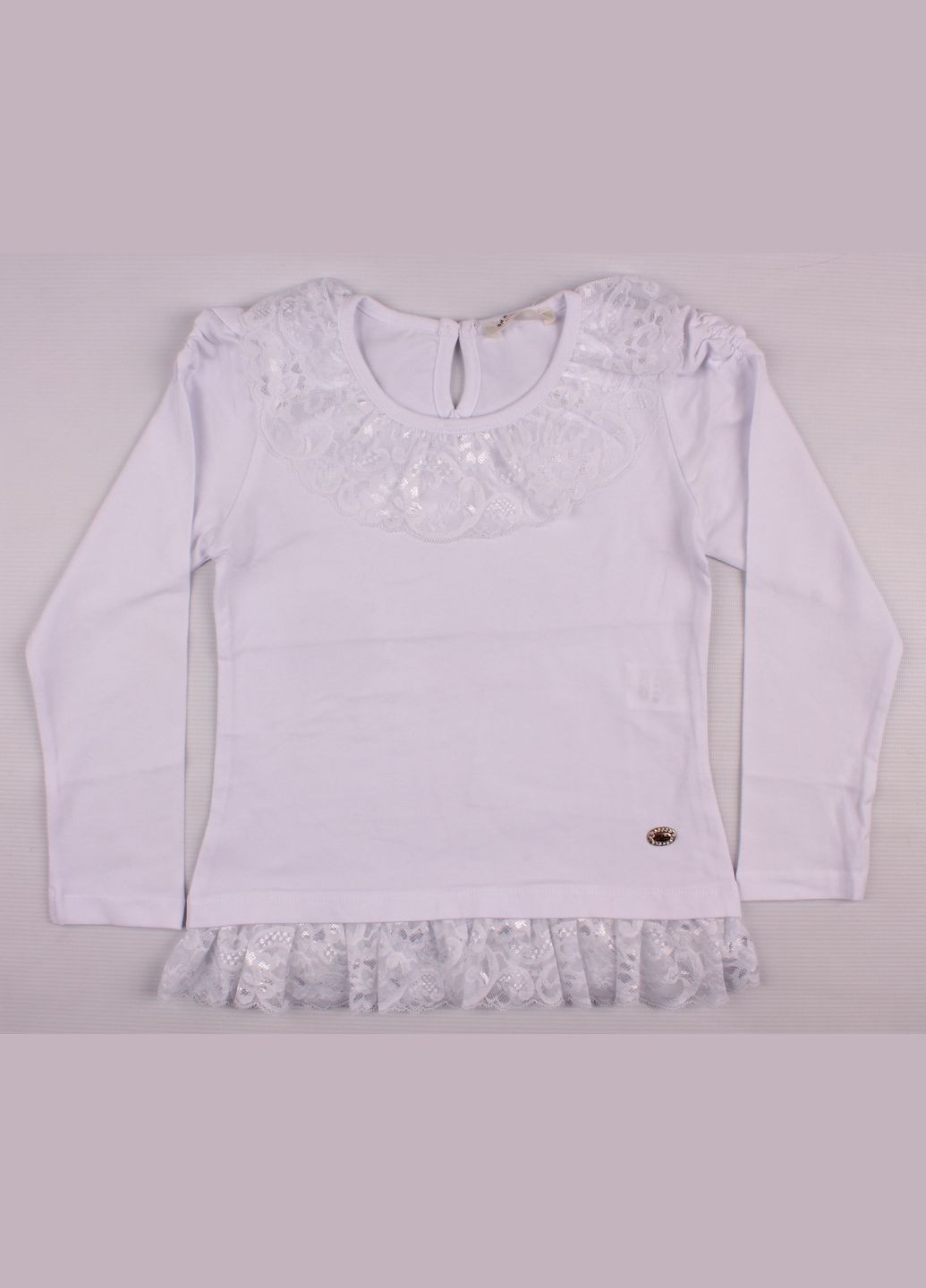 Белый демисезонный лонгслив Breeze