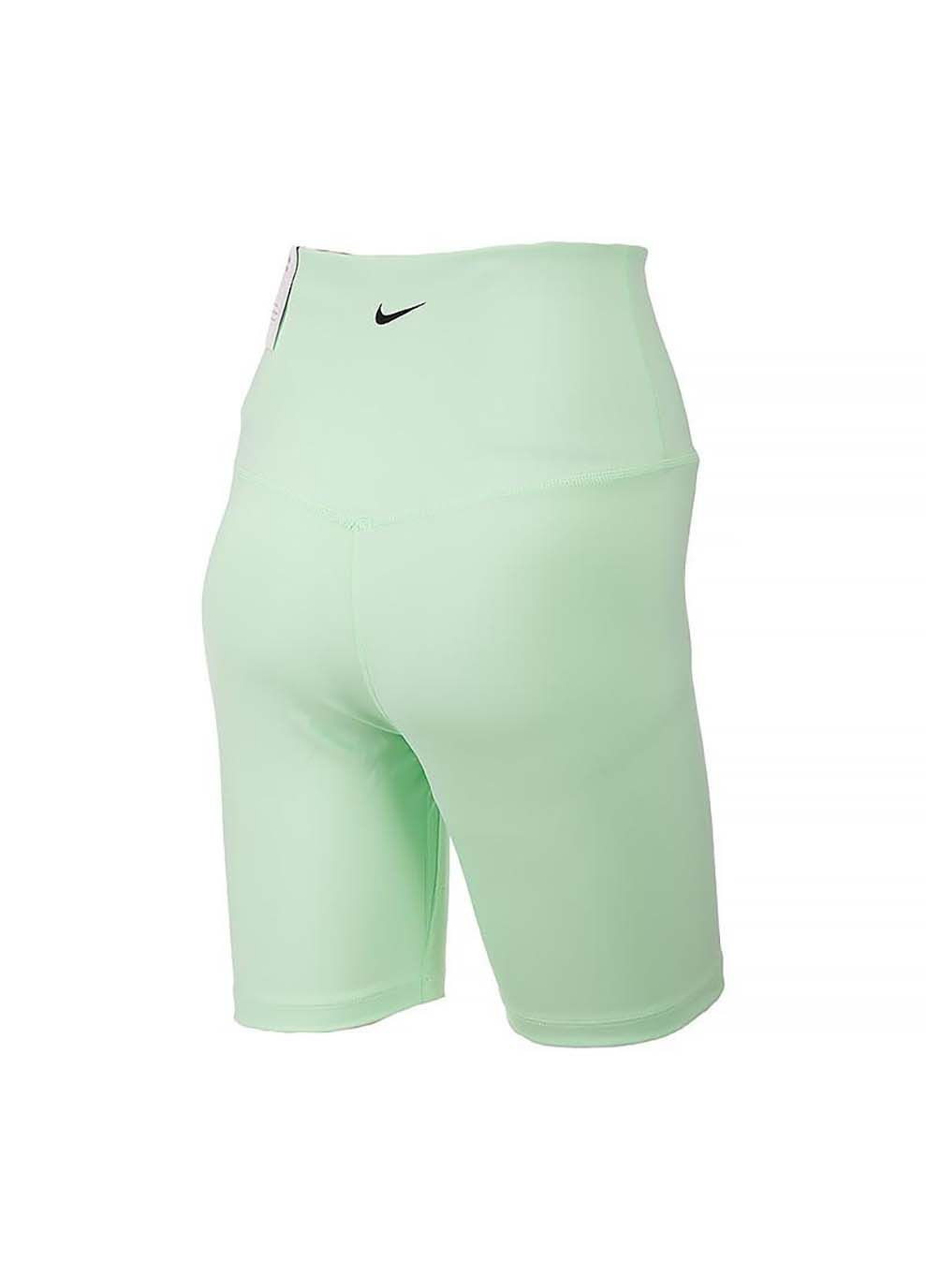 Женские Брюки W NK ONE DF HR SHRT GLS Салатовый Nike (367591044)