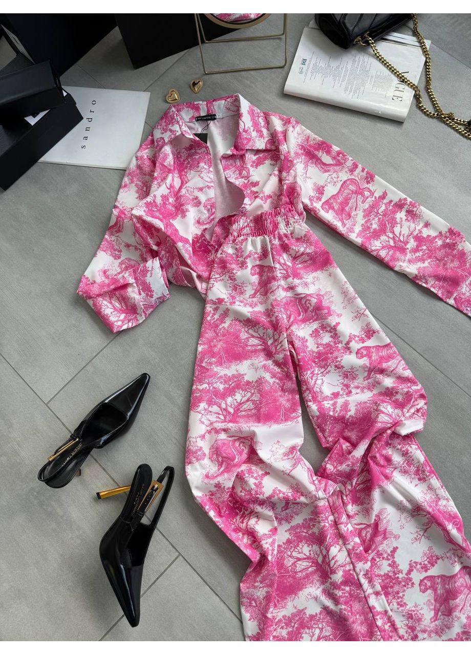 🌸 Костюм «Soft Touch» з принтованої тканини — Розмірна сітка в описі GD/GL Модний простір (364966187)