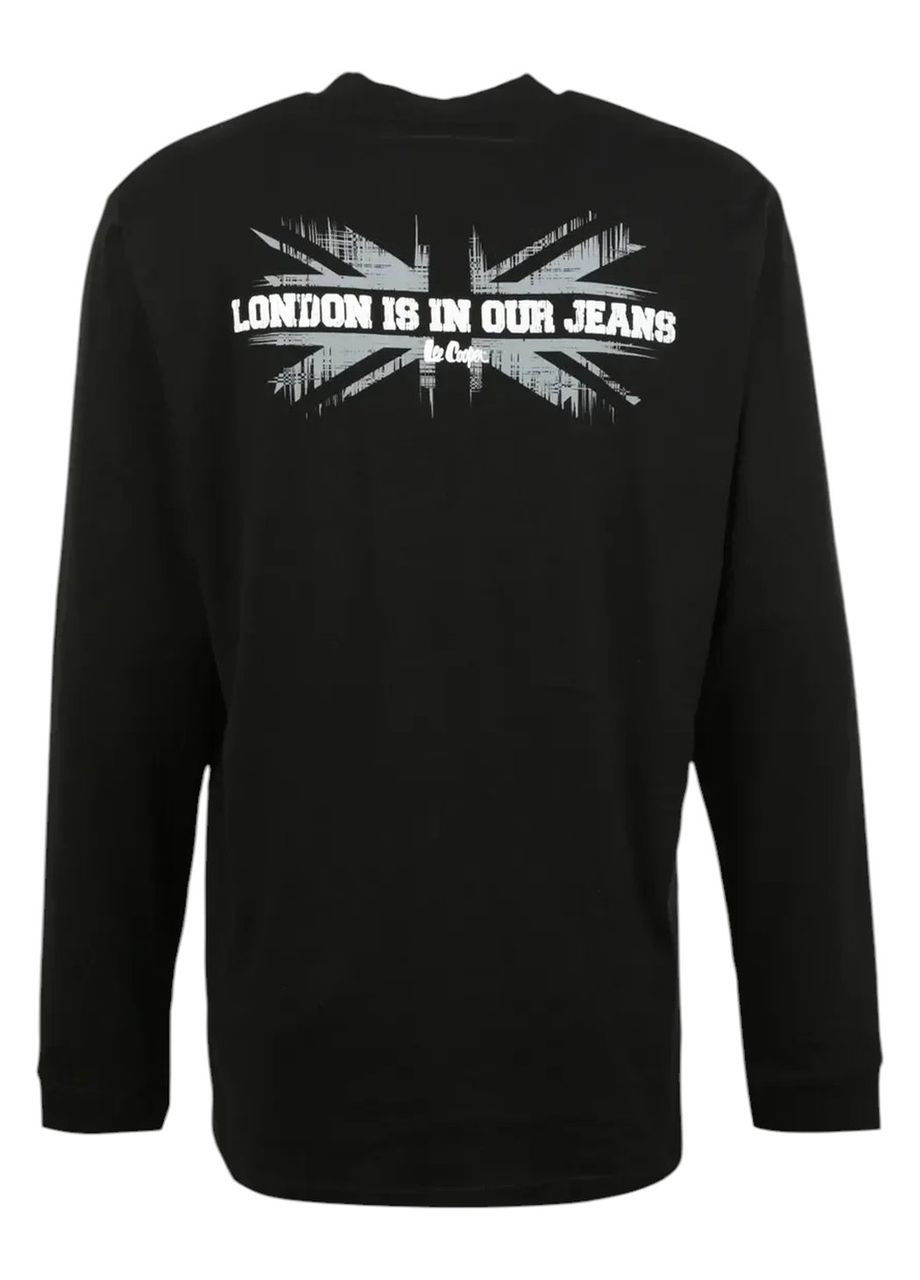 Футболка-лонгслів чоловіча Deny Lee Cooper чорний бавовна