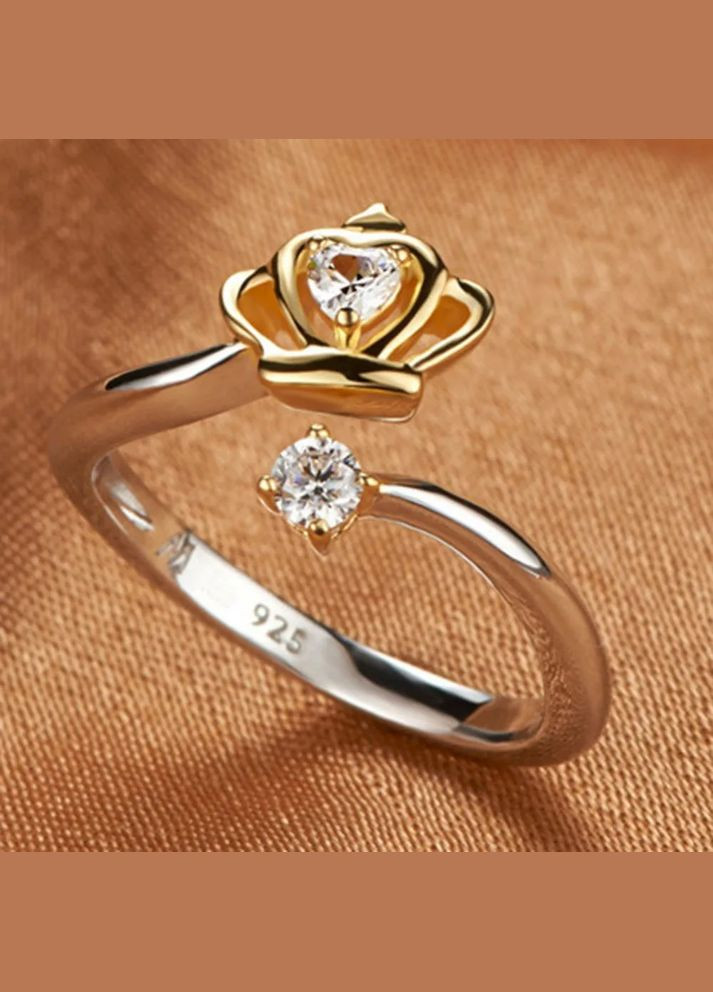 Кольцо кольцо Корона стерл. ср. кольцо кольцо с камнями кристаллы No Brand (338436127)