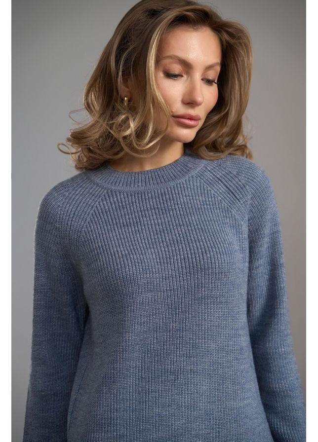 Синій джемпер 2844 джинсовий Triko Bakh