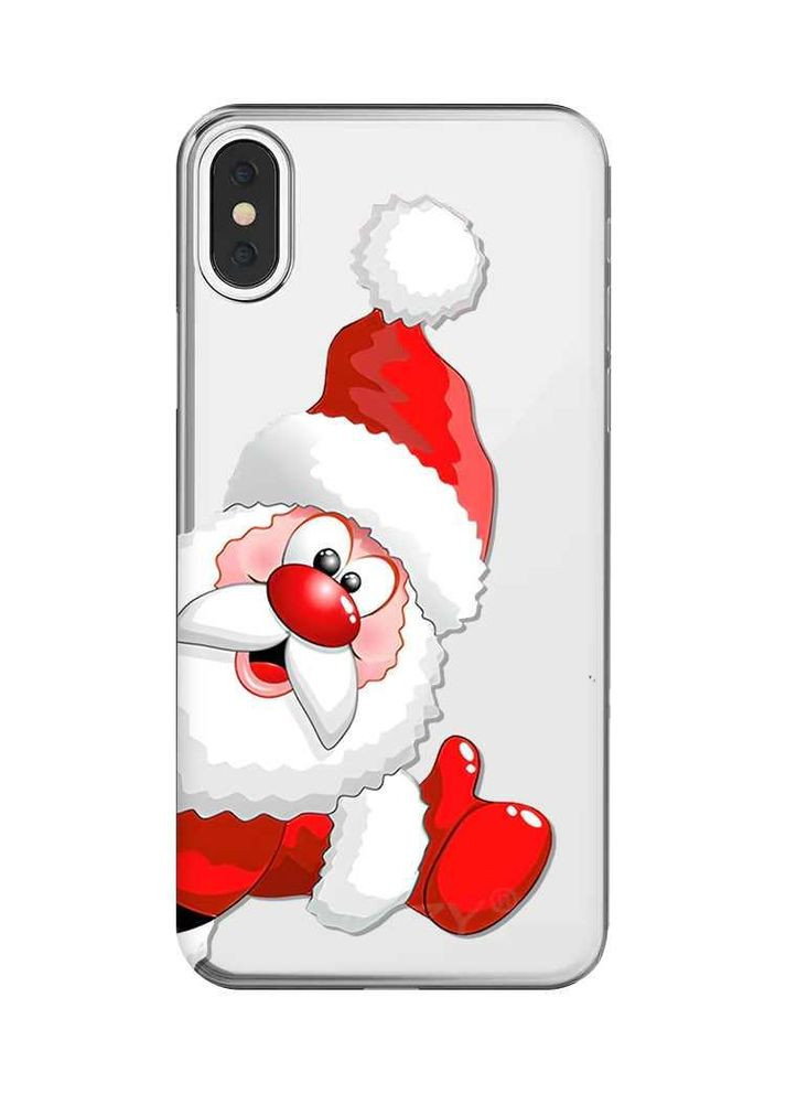 Чехол на iPhone X/Xs:: Санта-Клаус (новогодний принт 151) Creative (362966990)