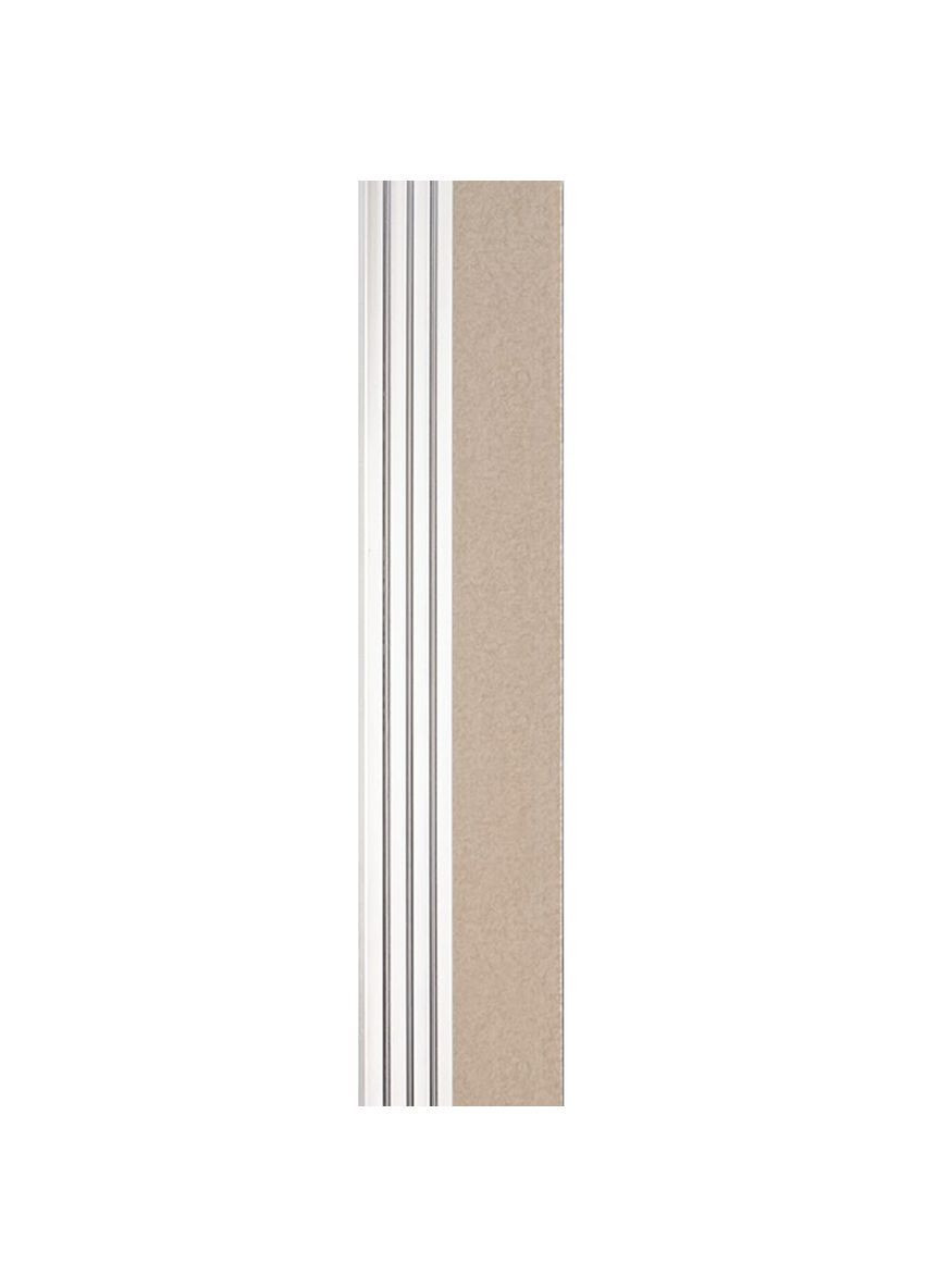 Рейка декоративна PS 2900х160х11мм Бежева зі сріблом StickerWall-SW-00002150- Sticker Wall (370563869)