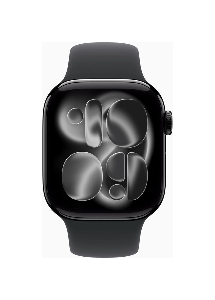 Смарт-годинник Watch Series 11 GPS 42mm Jet Black Aluminium Case with Black Sport Band - S/M (MEQT4RK/A) Apple (371767781)