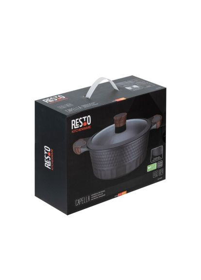 Кастрюля Capella 24 см 4,6 л (93503) RESTO Capella 24 см 4, 6 л (366695260)