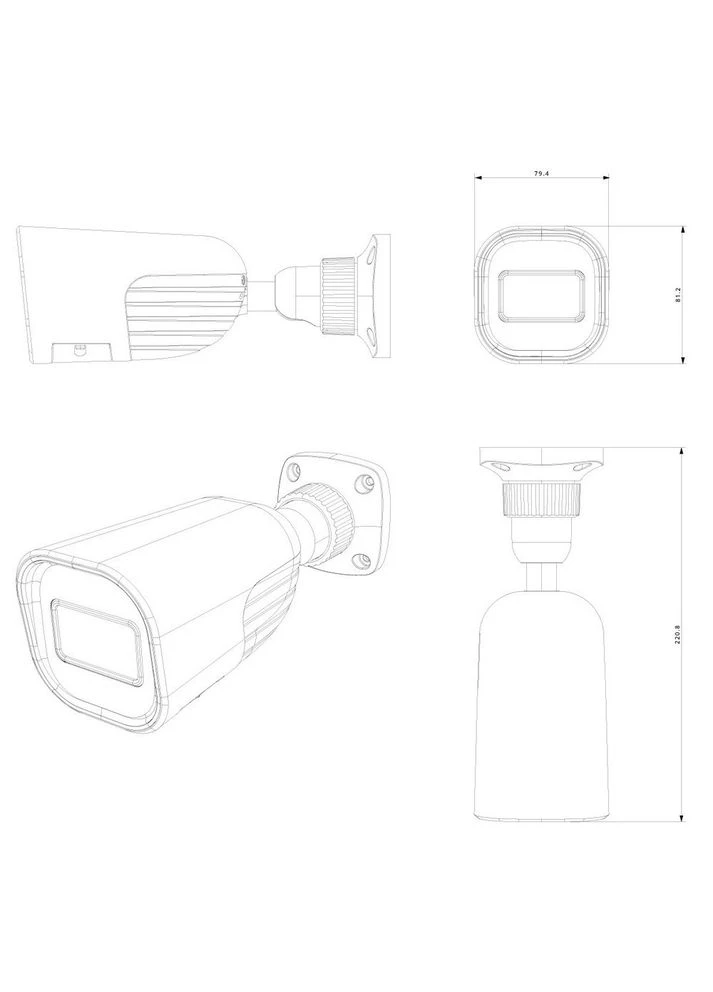 IP-видеокамера 2 Мп BMV-320SRN-36 (3.6 мм) с микрофоном Provision-ISR (386019323)