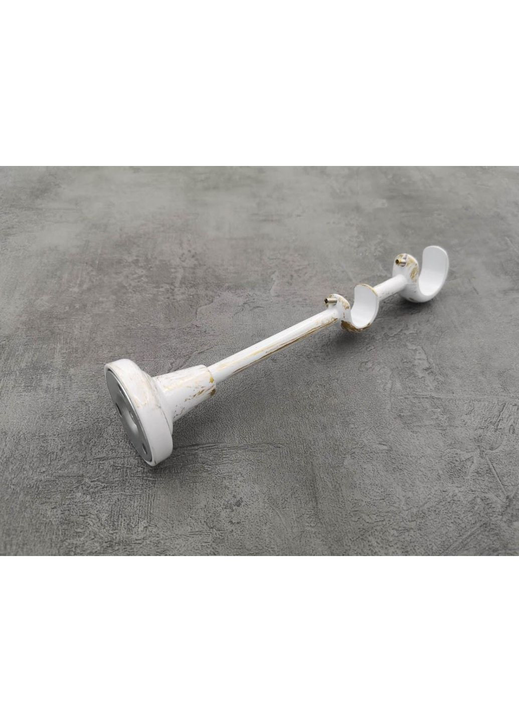 Карниз Одеон гладка штанга подвійний відкритий 25/19 мм 160 см Біле золото Quadrum (352782280)