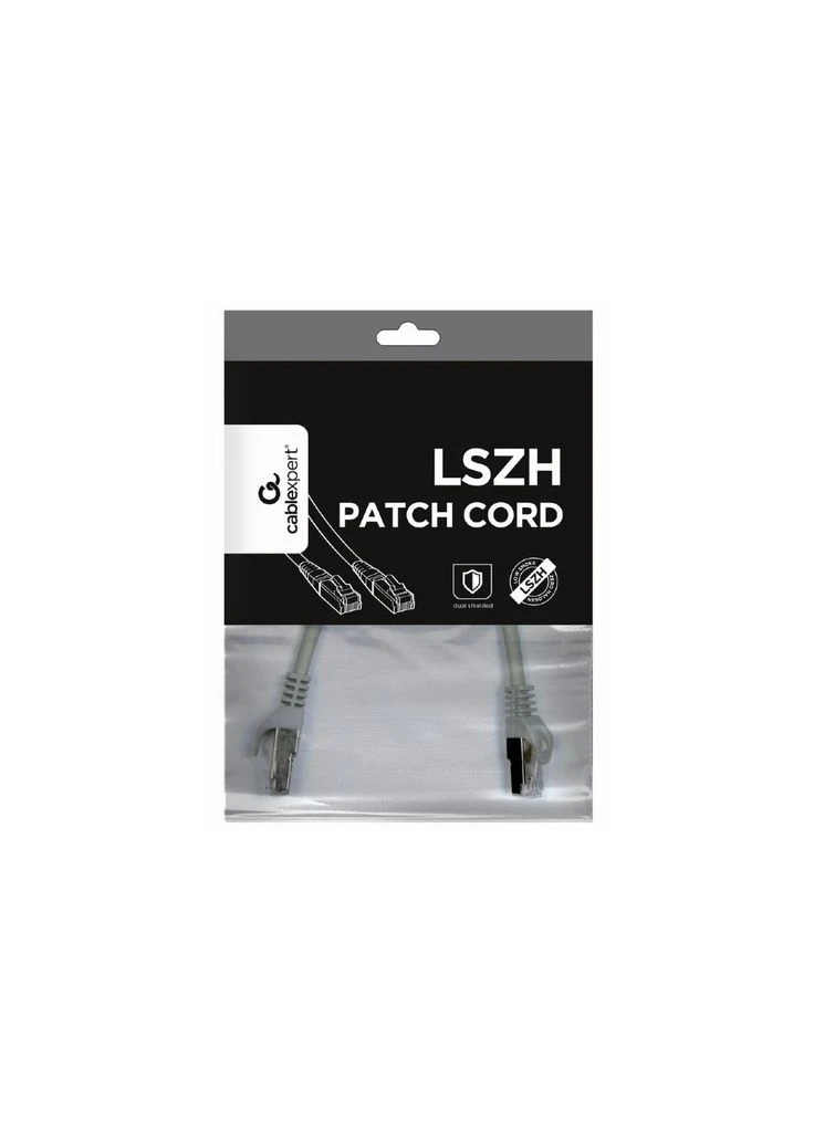 Патч-корд S/FTP Cat 6A CU LSZH 3м gray (PP6A-LSZHCU-3M) Cablexpert (393966115)