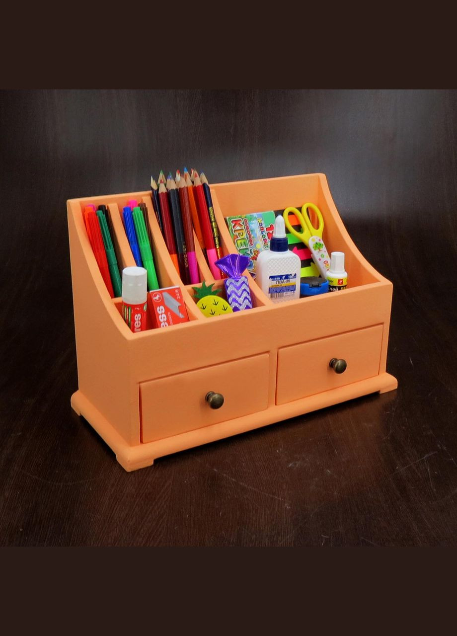 Настольный органайзер из дерева Ютика грейпфрут (КНЦ-003154) No Brand (328227908)