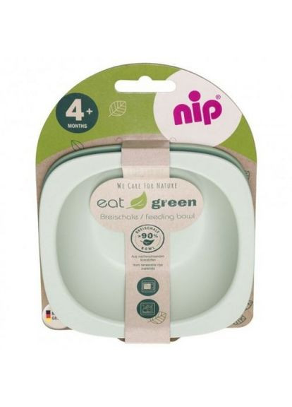 Тарілочка для годування "Зелена серія", м'ятна MIC (318019342)