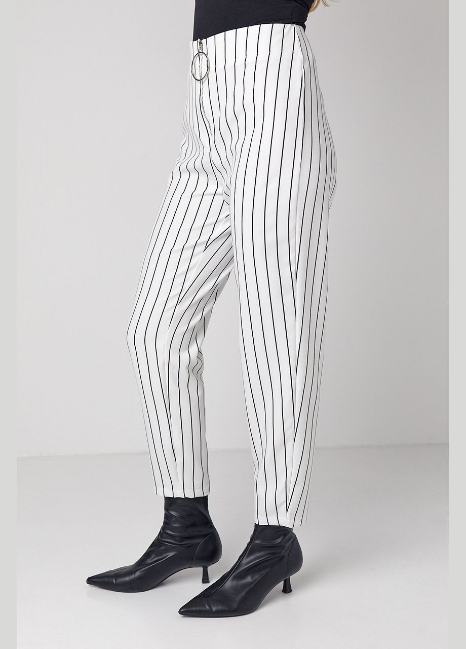 Жіночі штани з вертикальними смугами Lurex (302336883)