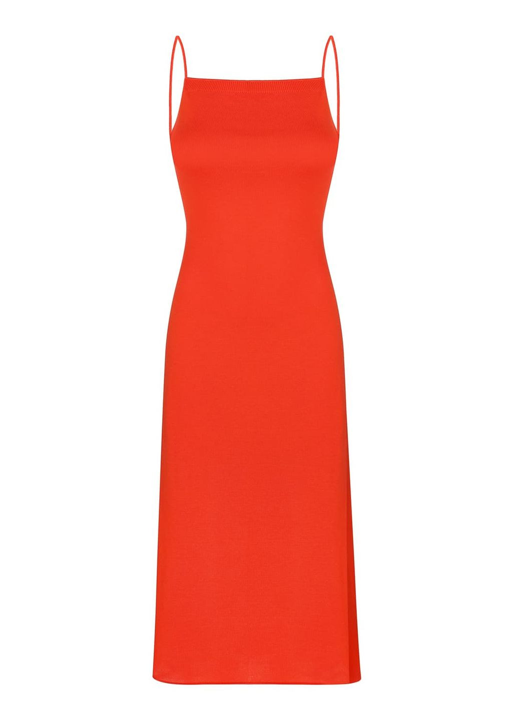 Оранжевое платье с открытой спиной оранжевый 2027 Papaya