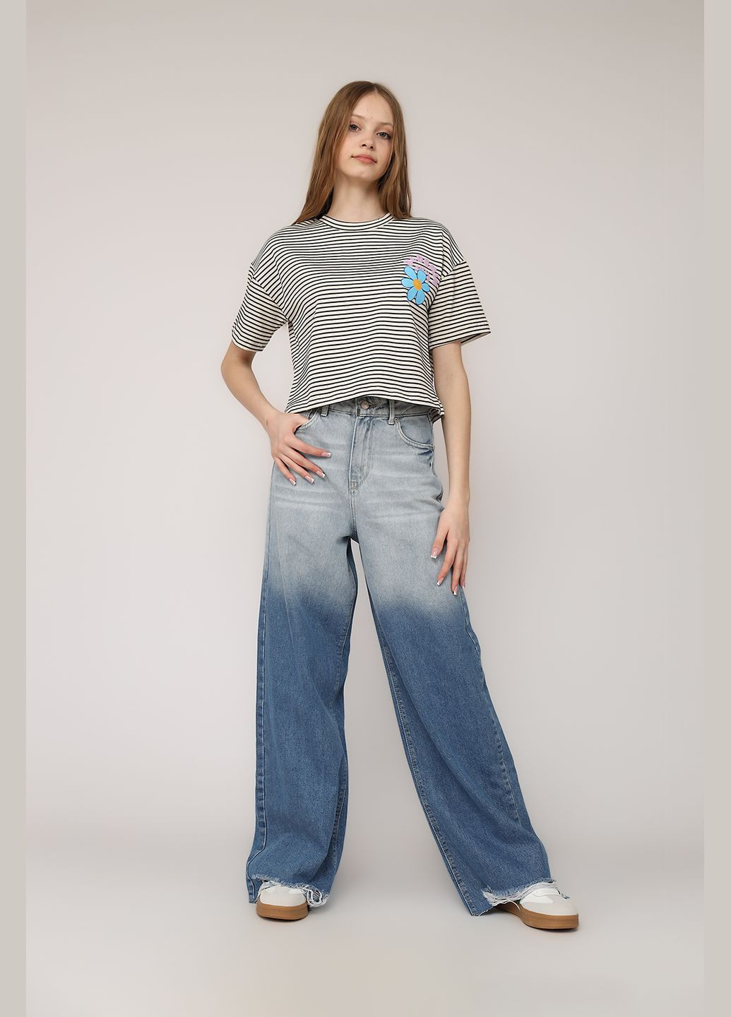 Футболка з коротким рукавом жіноча колір білий ЦБ-00275568 Crep - (327610161)