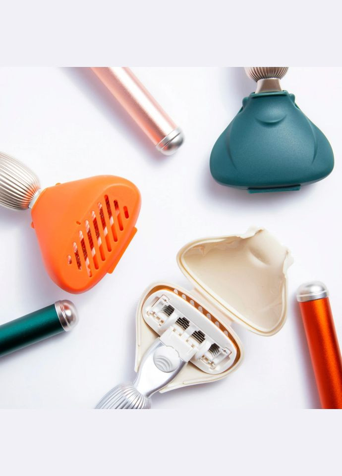 Защитный дорожный футляр для бритвы Razor Travel Case Blush Soft and Metallic Нежный и металлизированный Fler TRA-CAS-B (328398435)