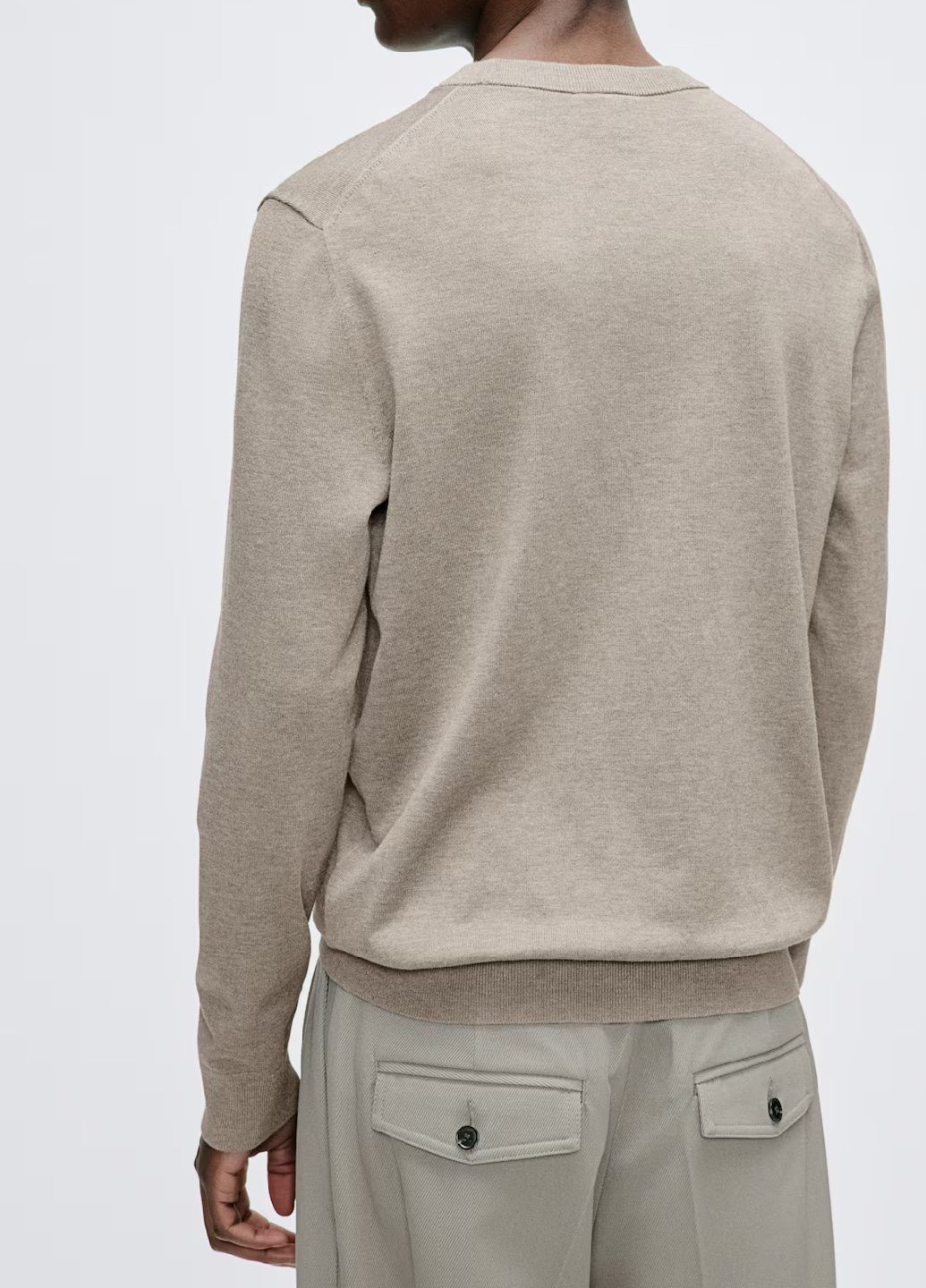 Серо-бежевый демисезонный свитер H&M