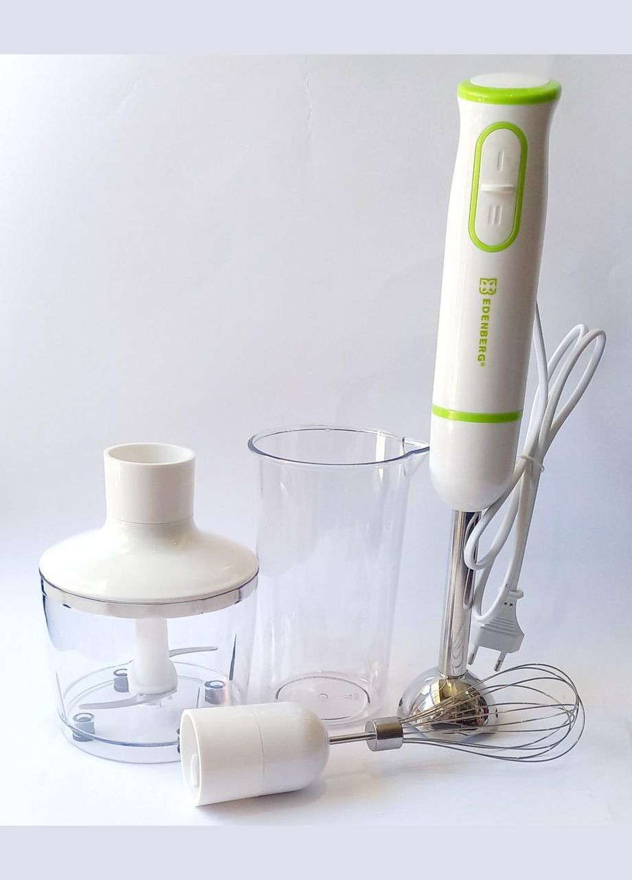 Блендер занурювальний EB-60031W 4в1 міксер подрібнювач блендер 800 Вт Edenberg (300079332)