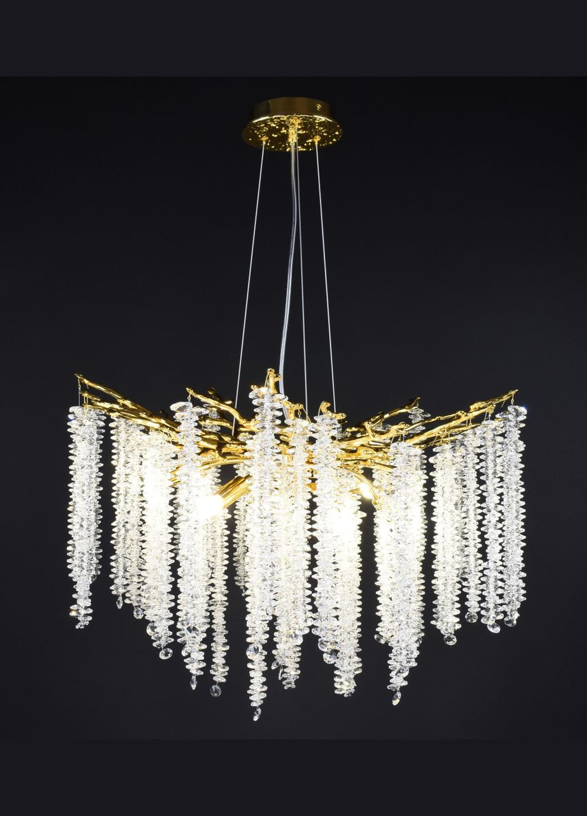 Люстра подвесная на 8 лампочек 27746 Золото 40-150х60х60 см. Sunnysky (364497984)