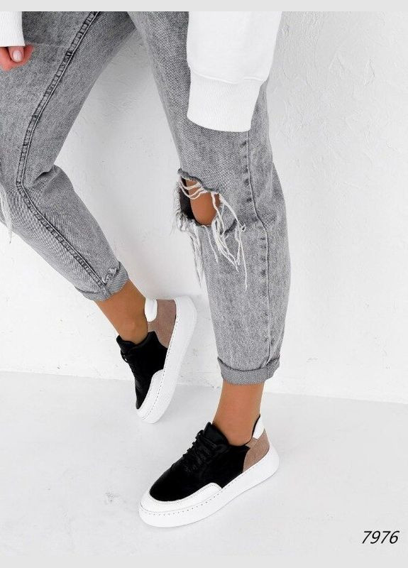 Шкіряні жіночі кросівки кеди, шкіряні кросівки Viscala Tissa комбіновані демісезони (316212999)