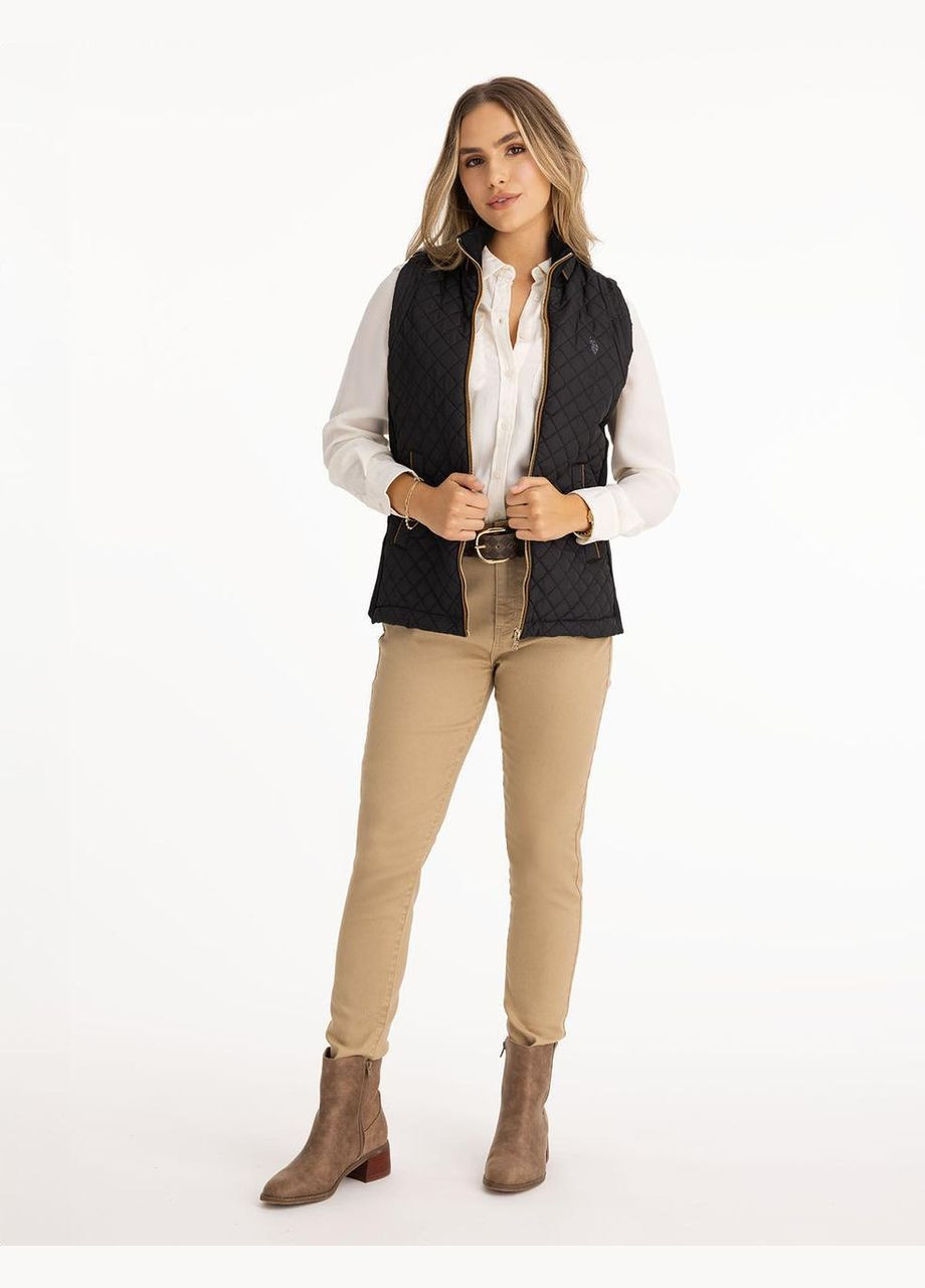 Бежева сорочка жіноча chest pocket бежева U.S. Polo Assn.