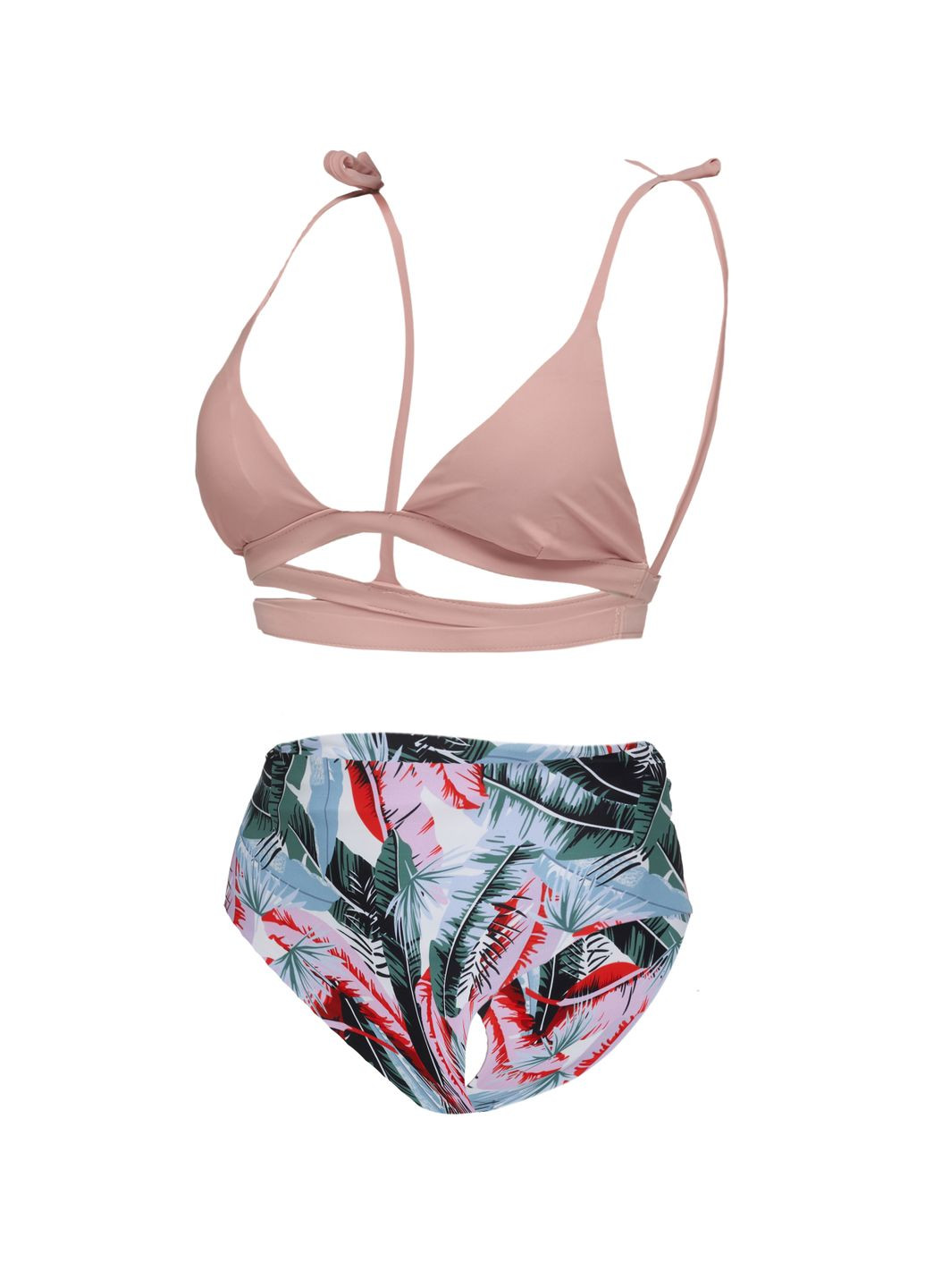 Светло-розовый летний купальник No Brand