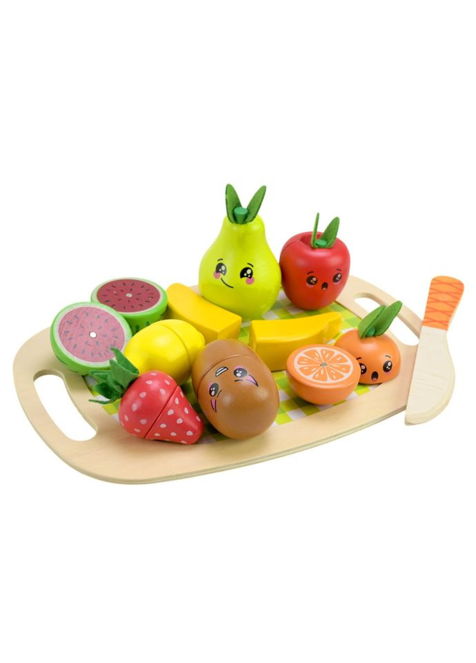Детская деревянная игрушка "Фрукты" C9414 фрукты на магнитах, дощечка Bambi (364269849)