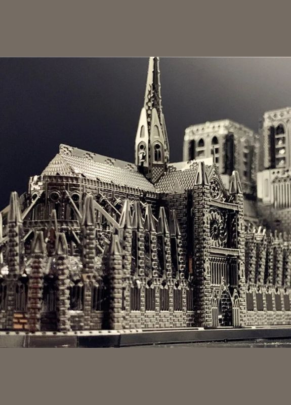 Металевий пазл 3D головоломка конструктор Нотр-Дам-де-Парі Strateg (315780104)