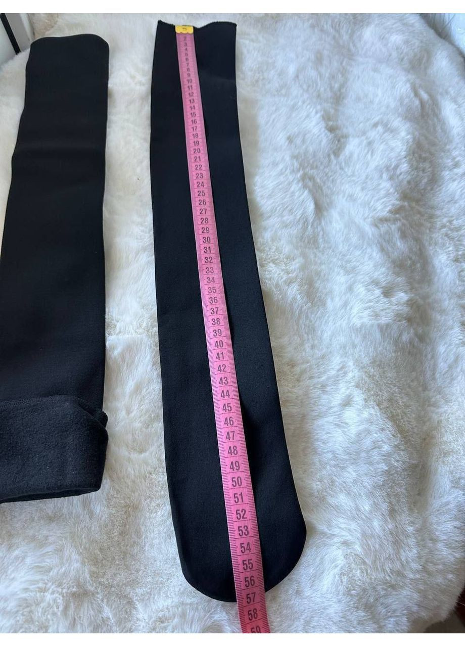 Жіночі заколінники чорні утеплені на флісі високі гольфи 57 см розмір 36-40 No Brand Заколінники (362476083)