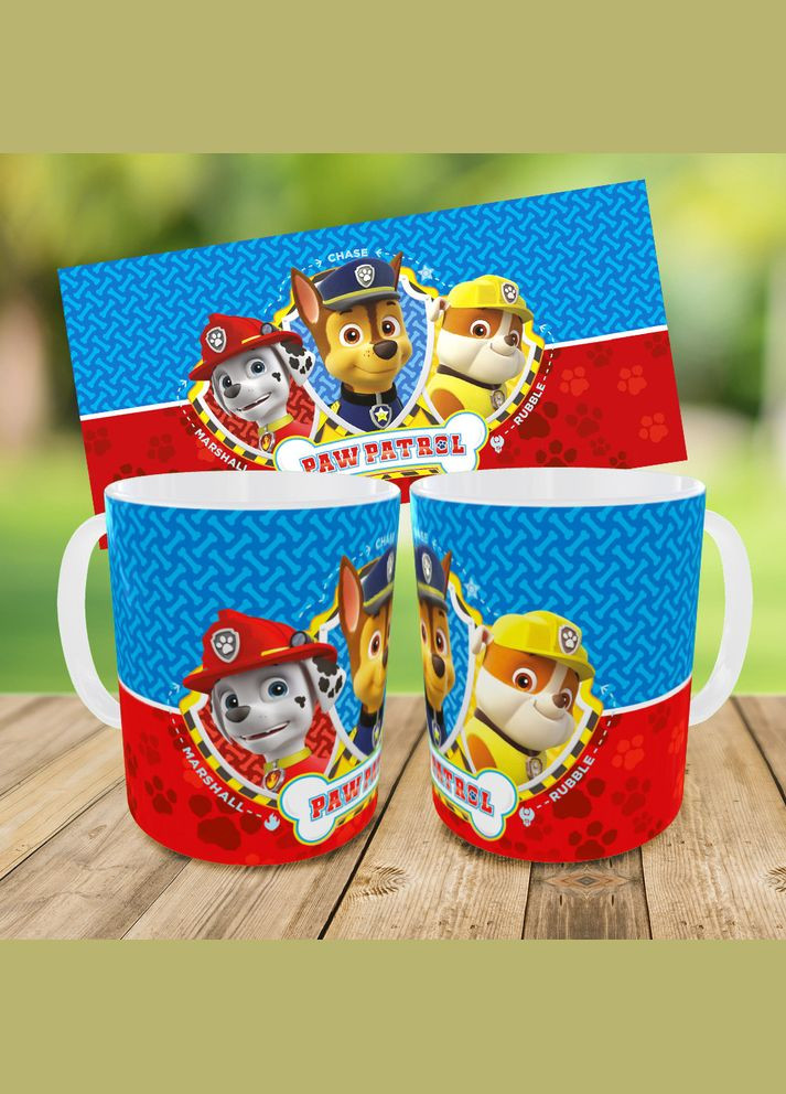 Набір дитячий Щенячий патруль рюкзак 36х27см сумка-бананка, кружка з принтом для хлопчика (1862) No Brand (326960452)