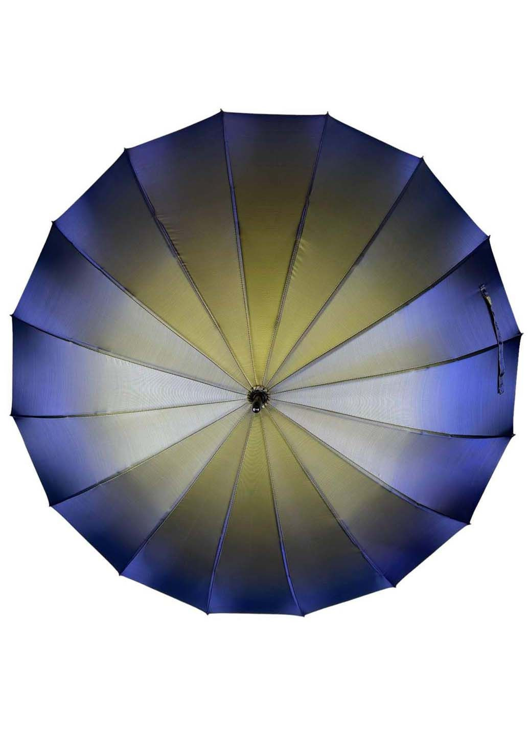 Женский зонт-трость хамелеон на 16 спиц полуавтомат Toprain (289977415)
