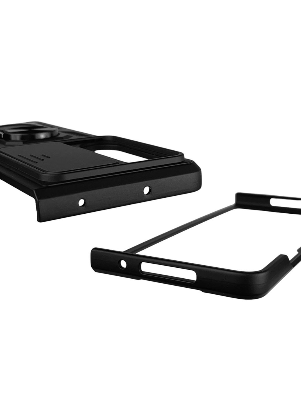 Чохол для Galaxy Fold 4 (SM-F936B) броньований з кільцем-тримачем підставкою зі шторкою на самсунг фолд 4 чорний rg1 Samsung (366230994)