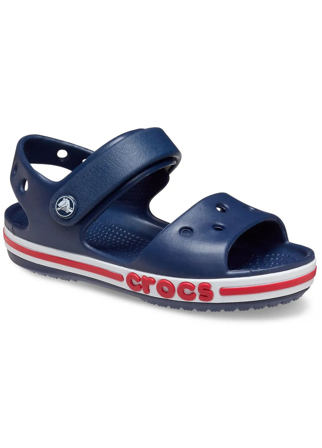 Синие повседневные детские сандали кроксы kids sandal navy/pepper 205400 Crocs