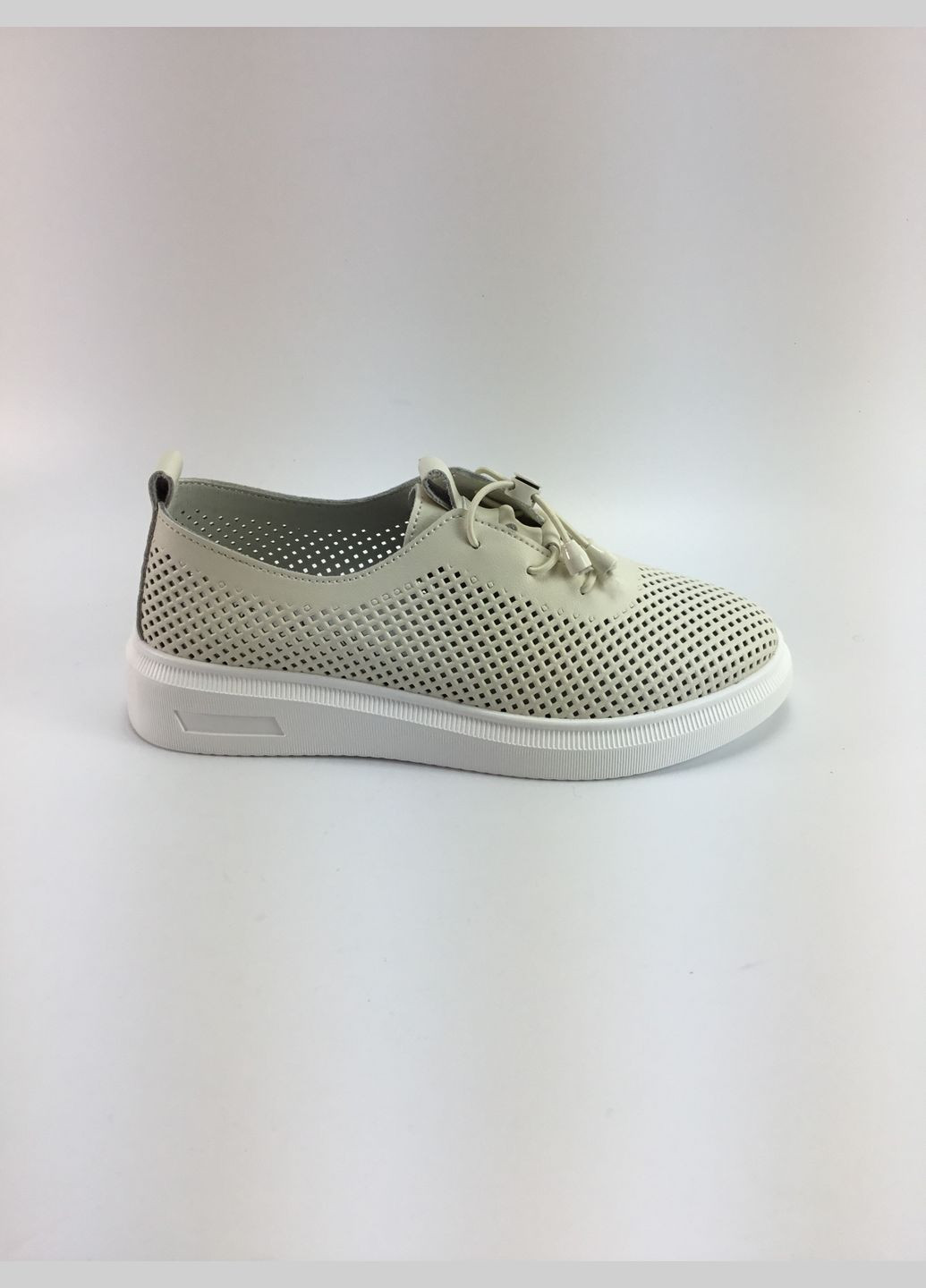 Iva Женские перфорированные туфли бежевые бежевый з натуральная кожа, украина — лето (322594659)