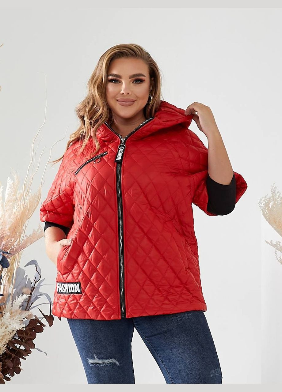 Жіноча жилетка безрукавка з капюшоном коротка No Brand (345643594)