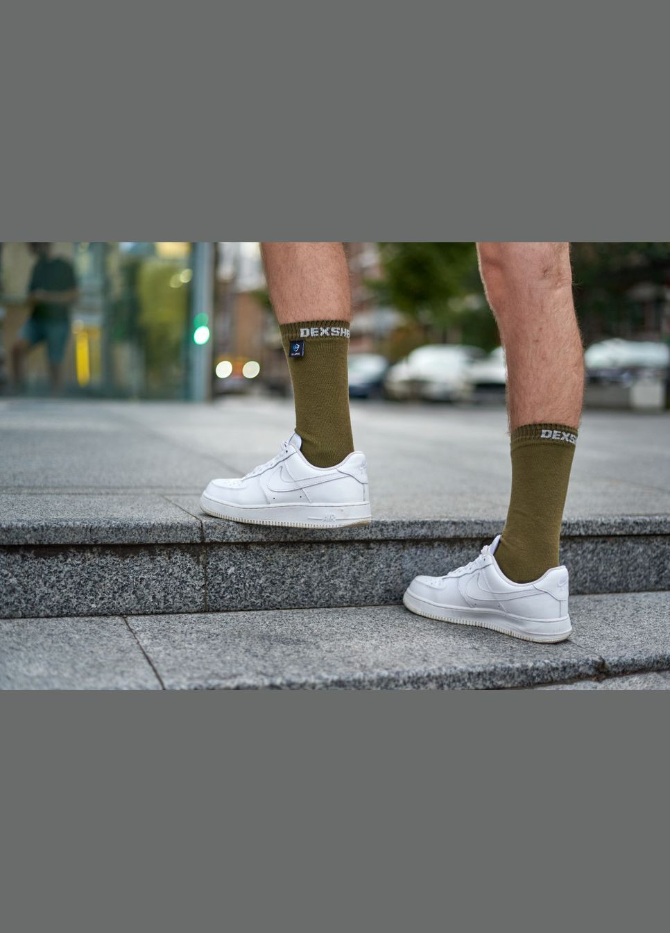 Шкарпетки водонепроникні Ultra Thin Crew OG, р-р, хакі DexShell (353502030)