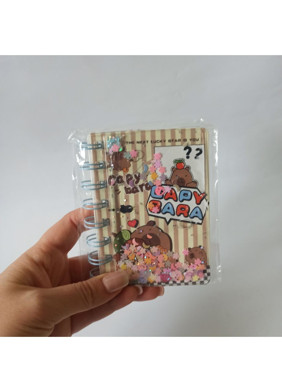 Подарунковий набір Капібара - сумочка, пін, блокнот, листівка, наклейки No Brand (363558831)