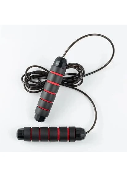 Скакалка скоростная 4210 Power Weighted Jump Rope Черная 2,7 м () PowerPlay PP_4210_Black/Red (380881731)