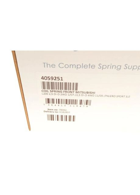 Пружина подвески 4059251 Lesjofors (354756834)