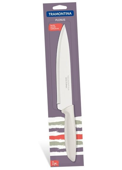 Нож Chef Plenus Light Grey 203 мм 23426/138 Tramontina (292310857)