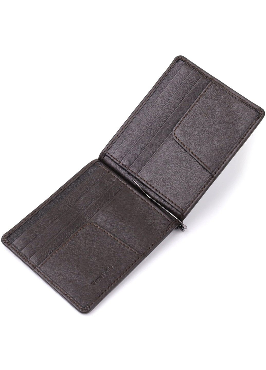 Стильный зажим для денег из мягкой натуральной кожи 20847_1 (5000 moro) Коричневый Tony Perotti (362027792)