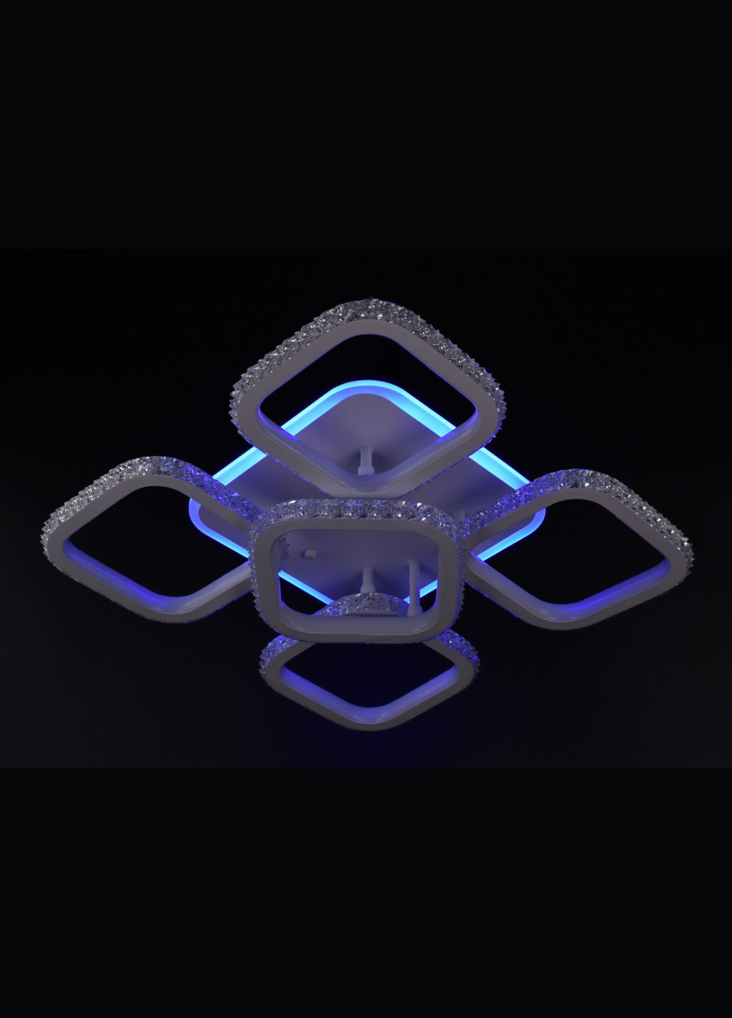 Люстра світлодіодна стельова LED світильник для квартири на стелю лед 26321 Білий 12х42х42 см. Sunnysky (364752369)