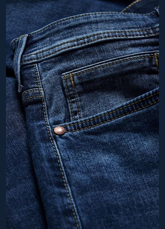 Синие демисезонные джинсы slim C&A