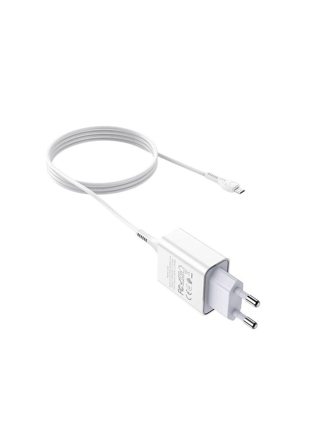 Зарядний кабель microUSB — c81a блок живлення набір білий Hoco (279554609)