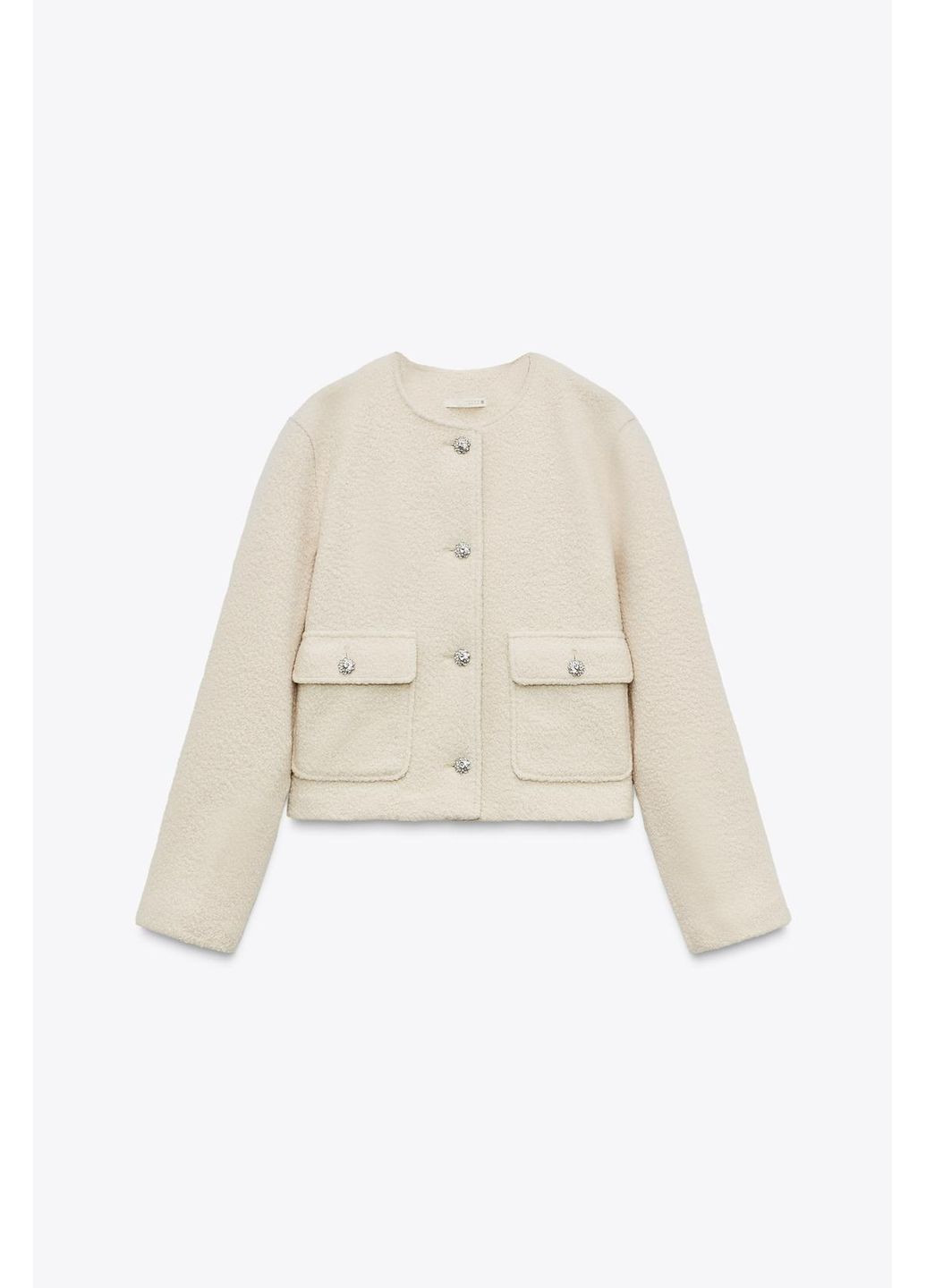 Жакет із букле з гудзиками Zara жакет із букле (358201938)